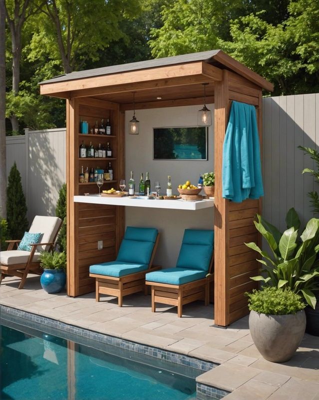 Beach Shack Cabana with a Hidden Bar