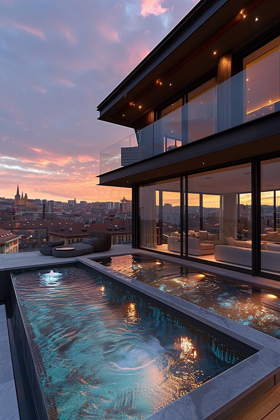 16. Glass Wall Pool Design Ideas