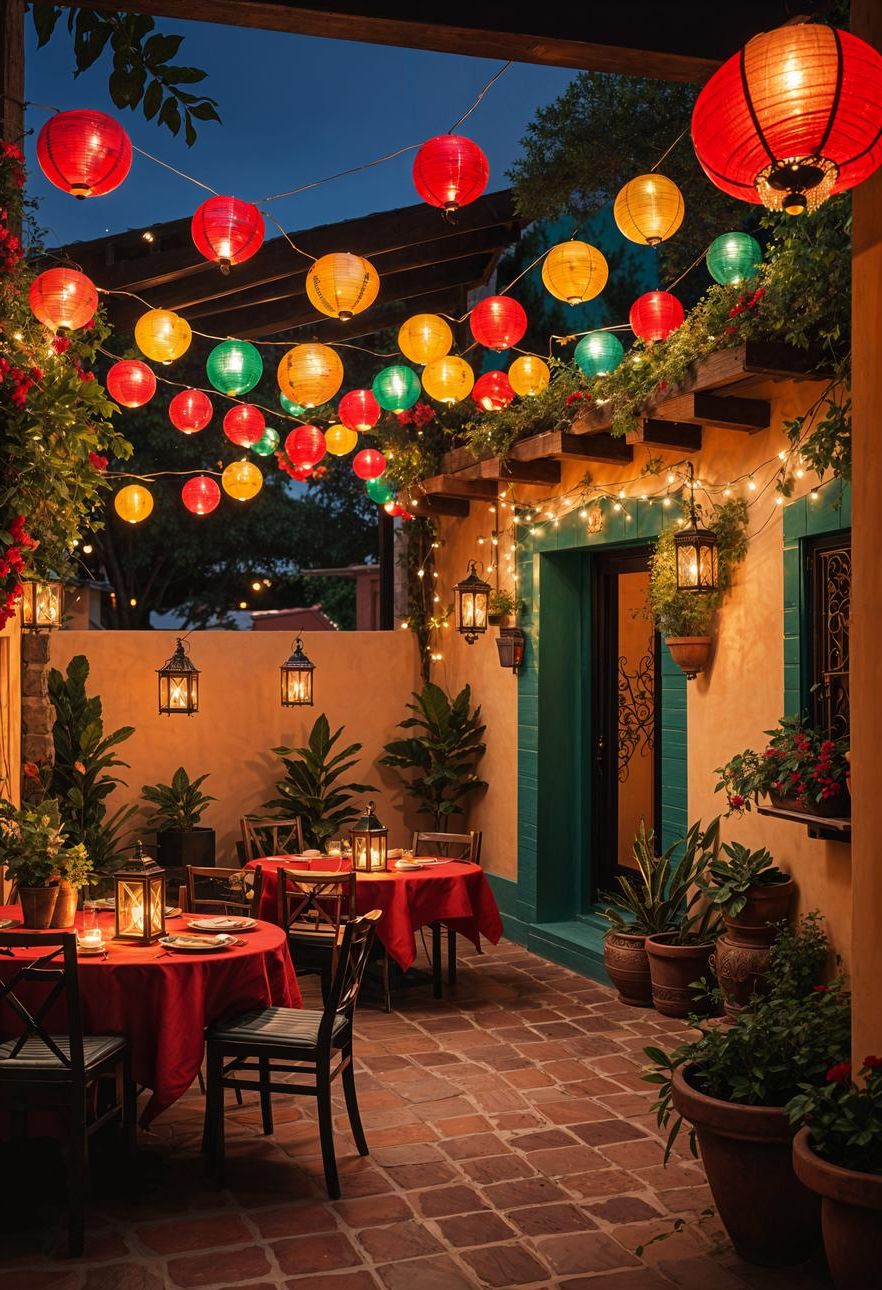 10. Mexican Lanterns for Outdoor Lighting