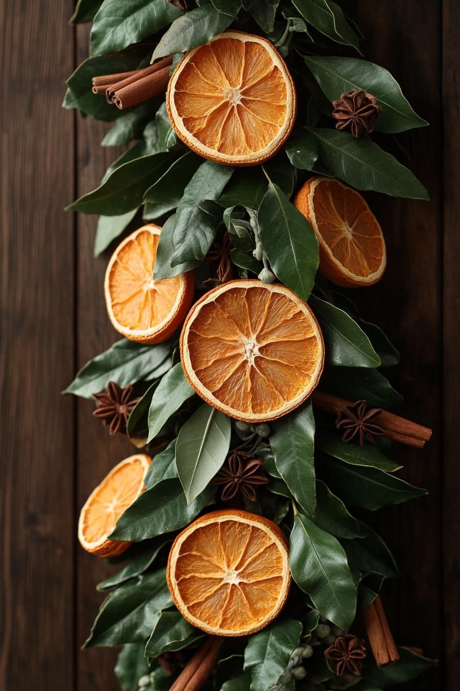 1. Festive Citrus Garland DIY - photo 3