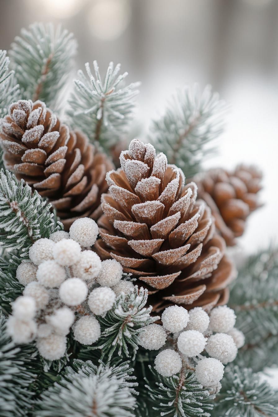 1. Frosted Pine Wreath Details - photo 2