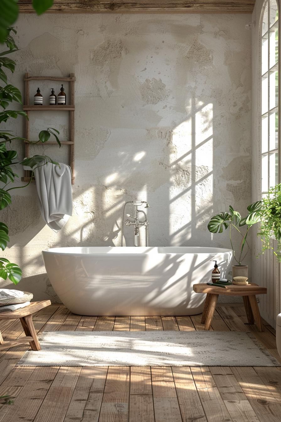 16. Serene Scandinavian Bathroom Style