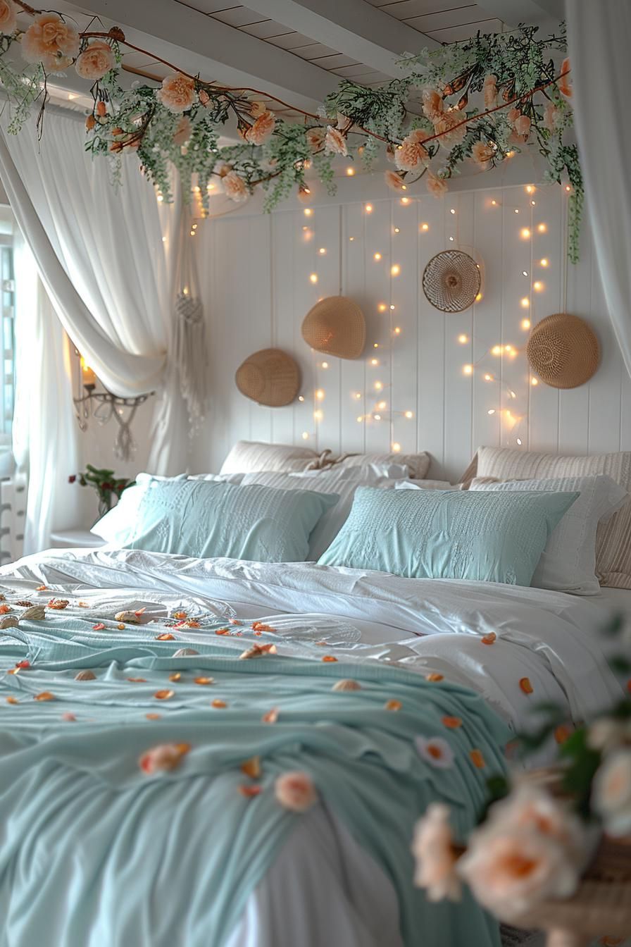 19. Crystal Chandeliers with Coastal Charm