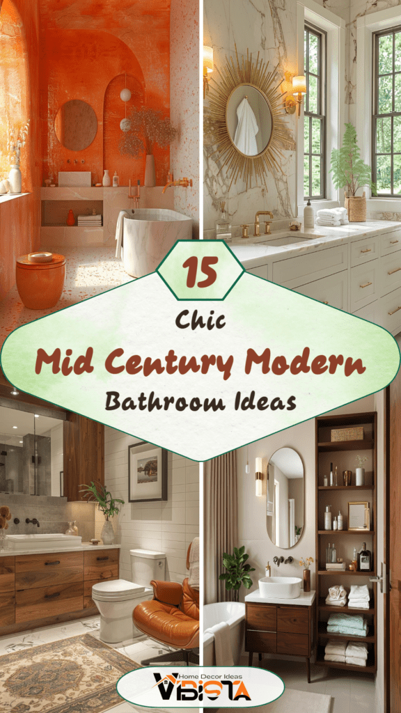 15 Chic Mid Century Modern Bathroom Ideas For Timeless Elegance