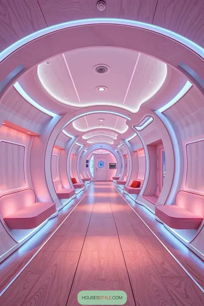 Circular Passageways Lit for Mood - photo 2