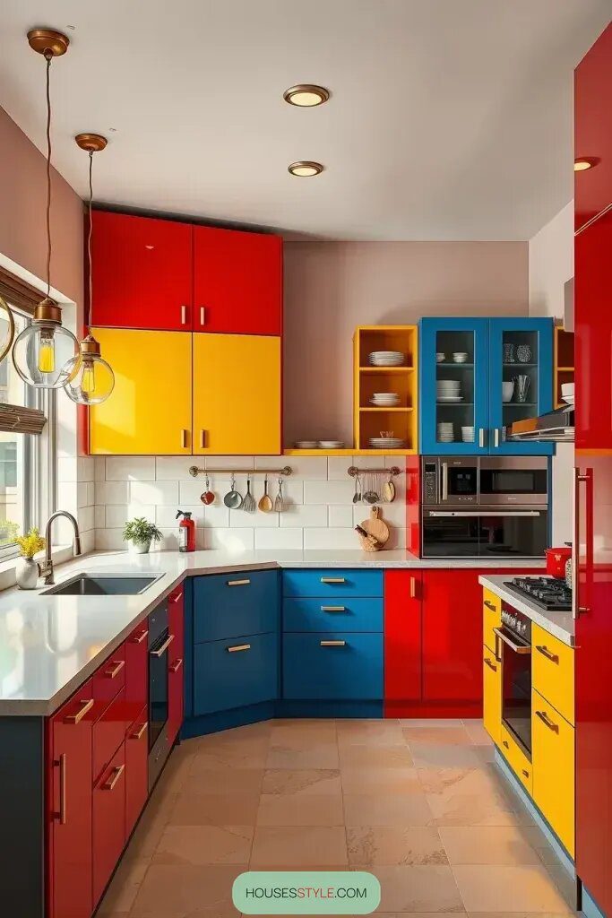 Bold Contrasts in Color-Blocked Kitchens - photo 2