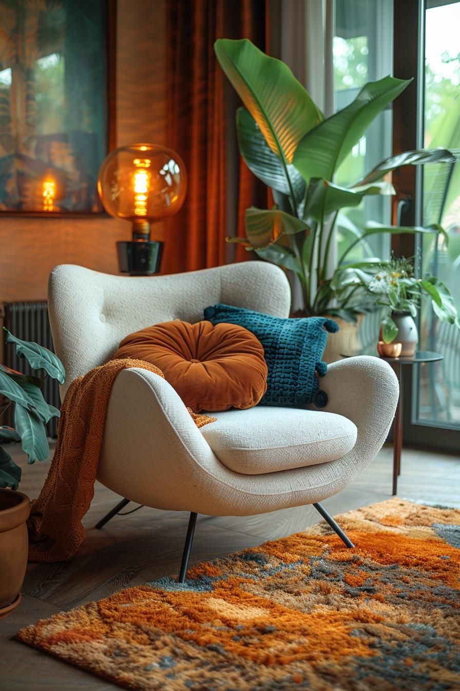 11. Fusing Boho and Mid-Century Living Rooms - photo 3