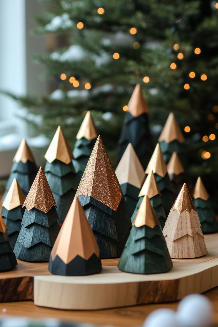 18. Sleek Geometric Christmas Tree Ideas