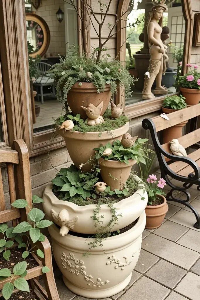 Creative Ways to Style Figurines in Planters - photo 2