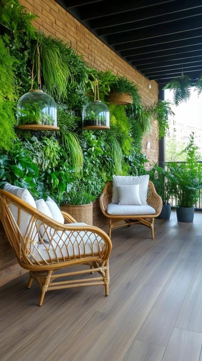 9. Urban Jungle With Vertical Garden Walls