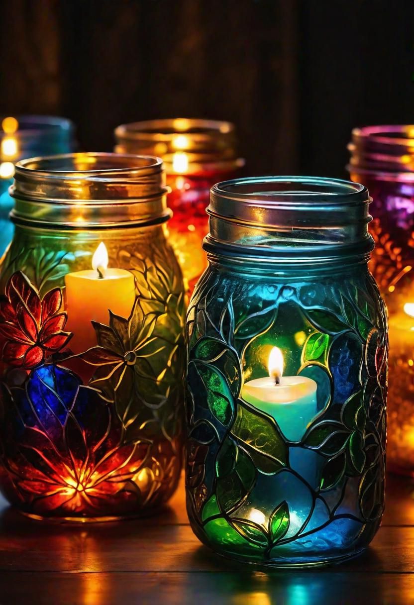 3. DIY Stained Glass Mason Jars - photo 2