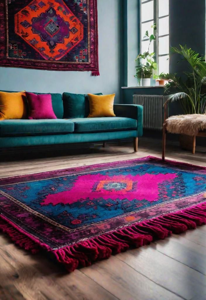 4. Boho Rug: Turkish Overdyed