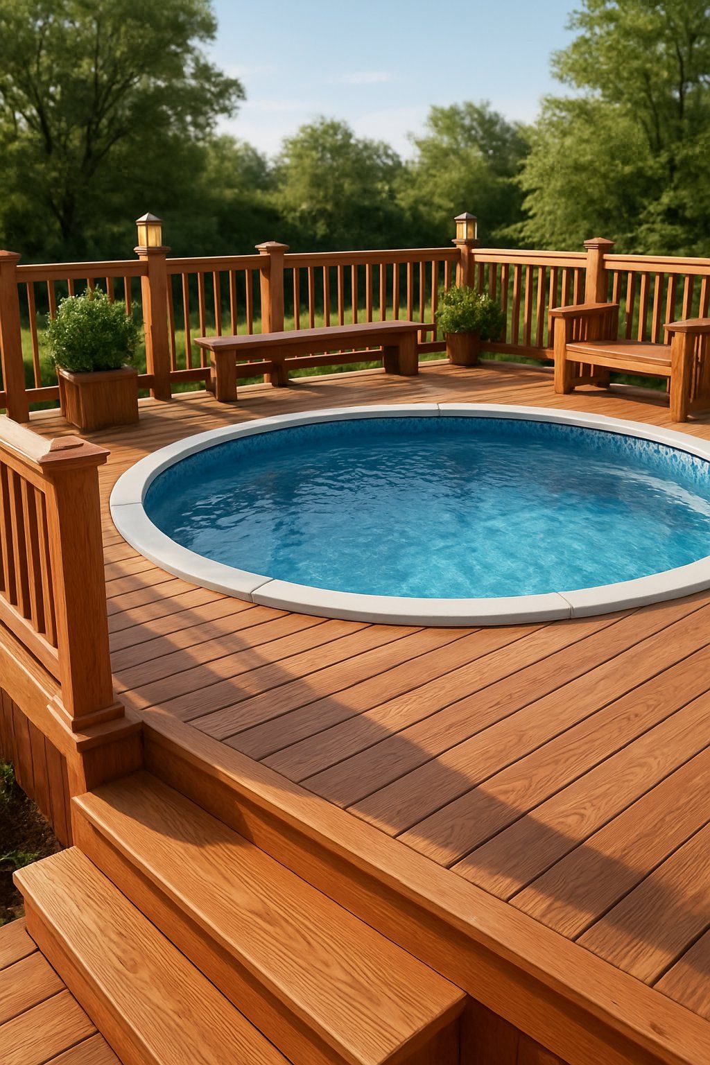 19. Cedar Pool Deck Looks