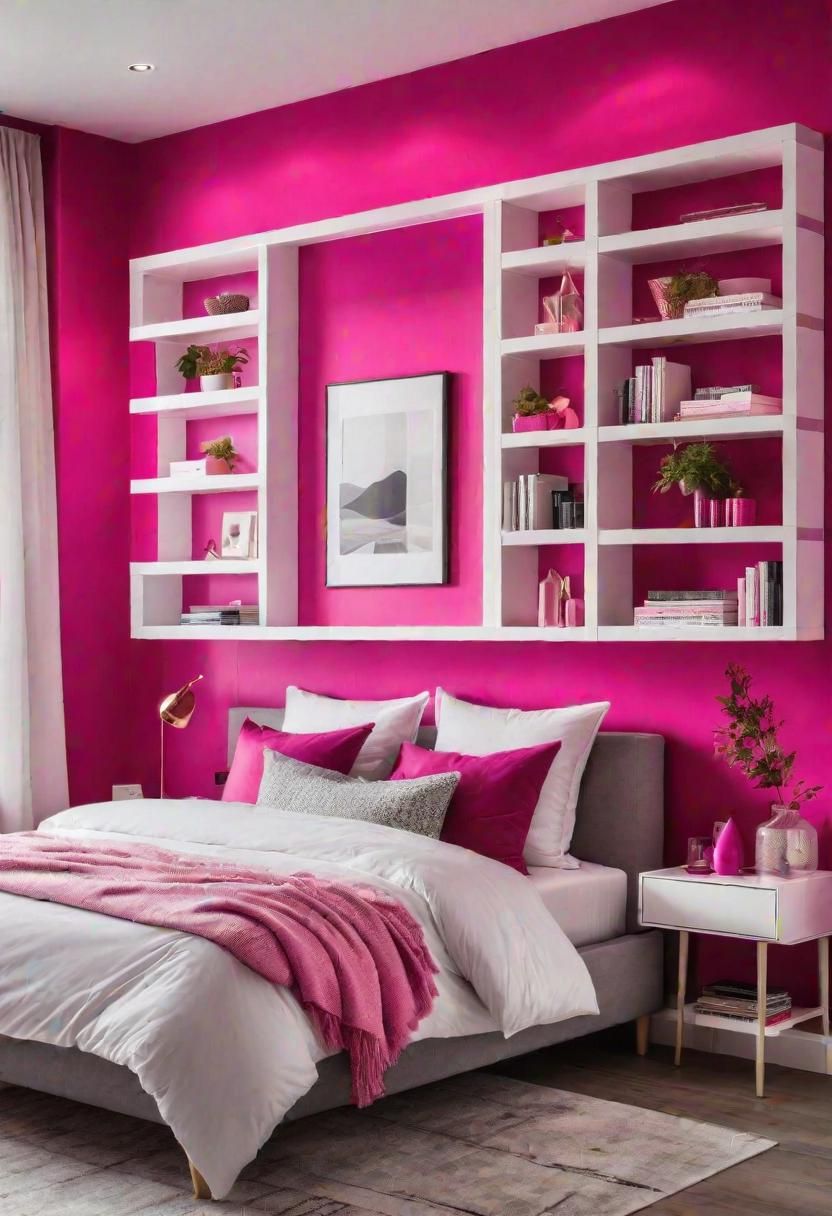 5. Fuchsia Pink Feature Wall