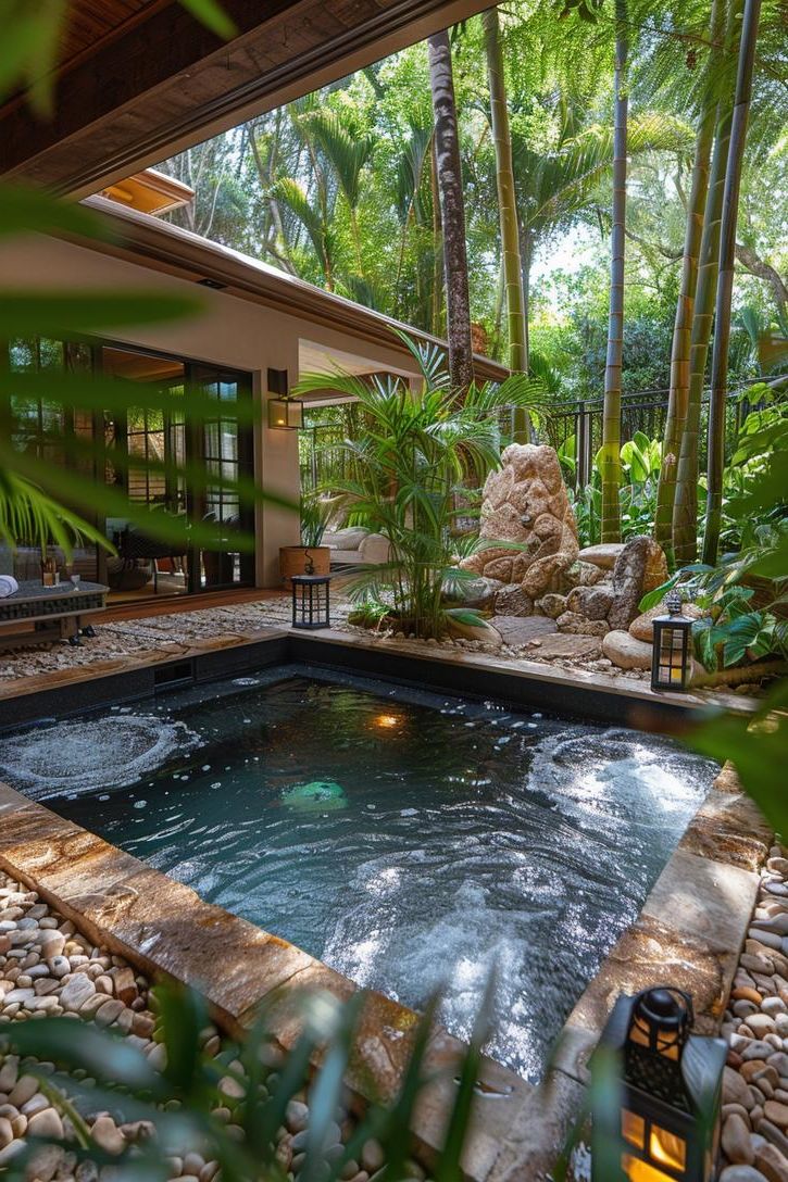 7. Zen Plunge Pool Oasis