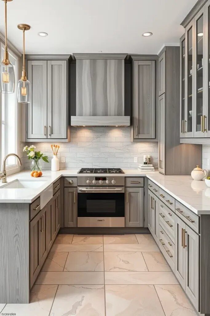 Grey-Stained Wood Cabinets for Neutral Style - photo 2