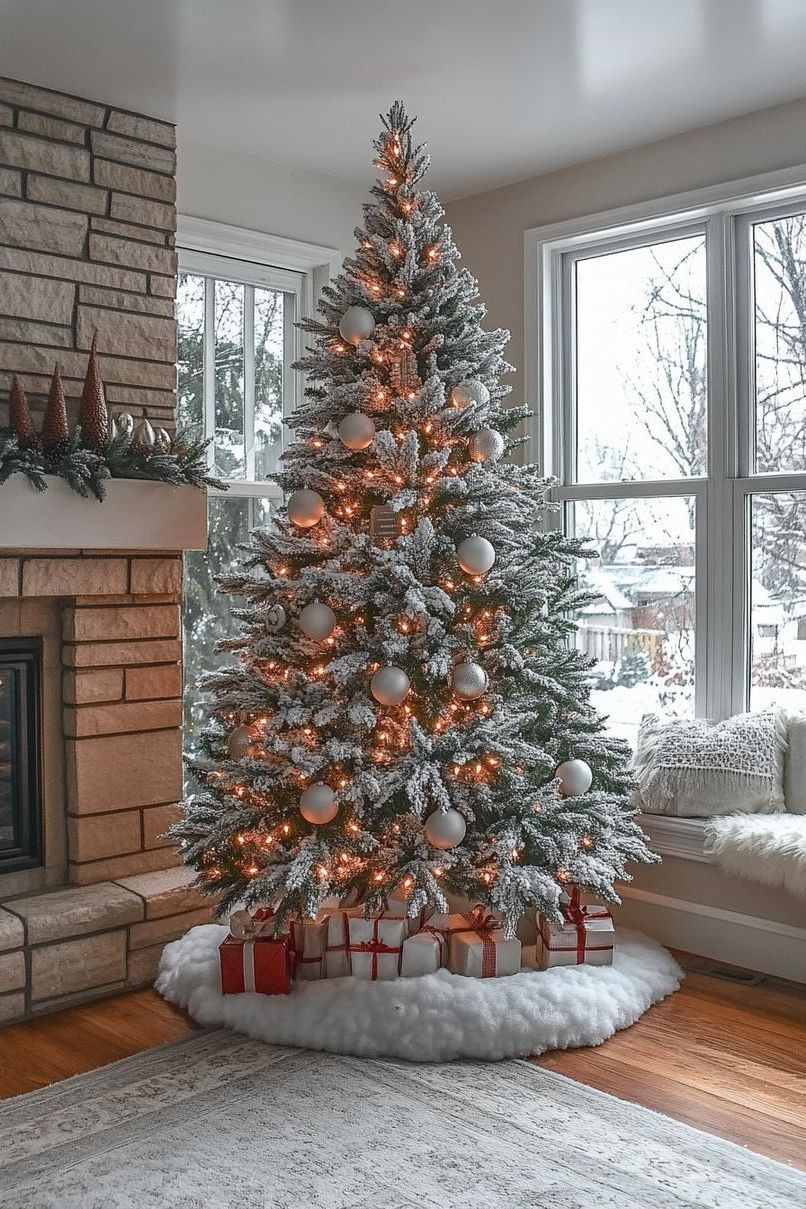 4. Frosted Trees & Minimal Decor - photo 2