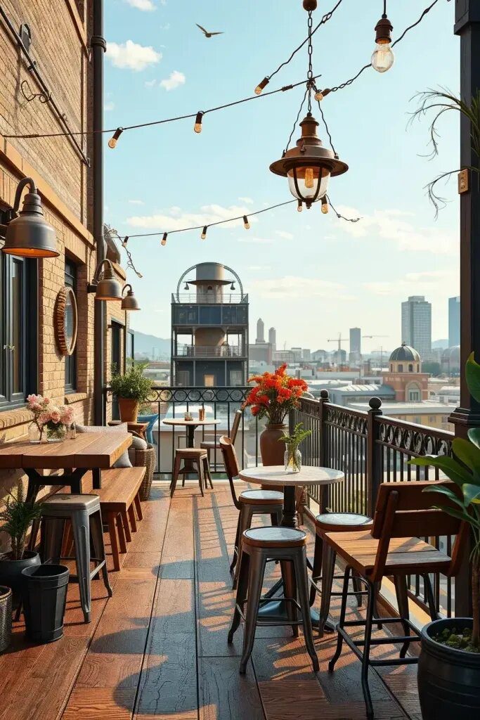 Industrial Lofts With Upcycled Balcony Charm