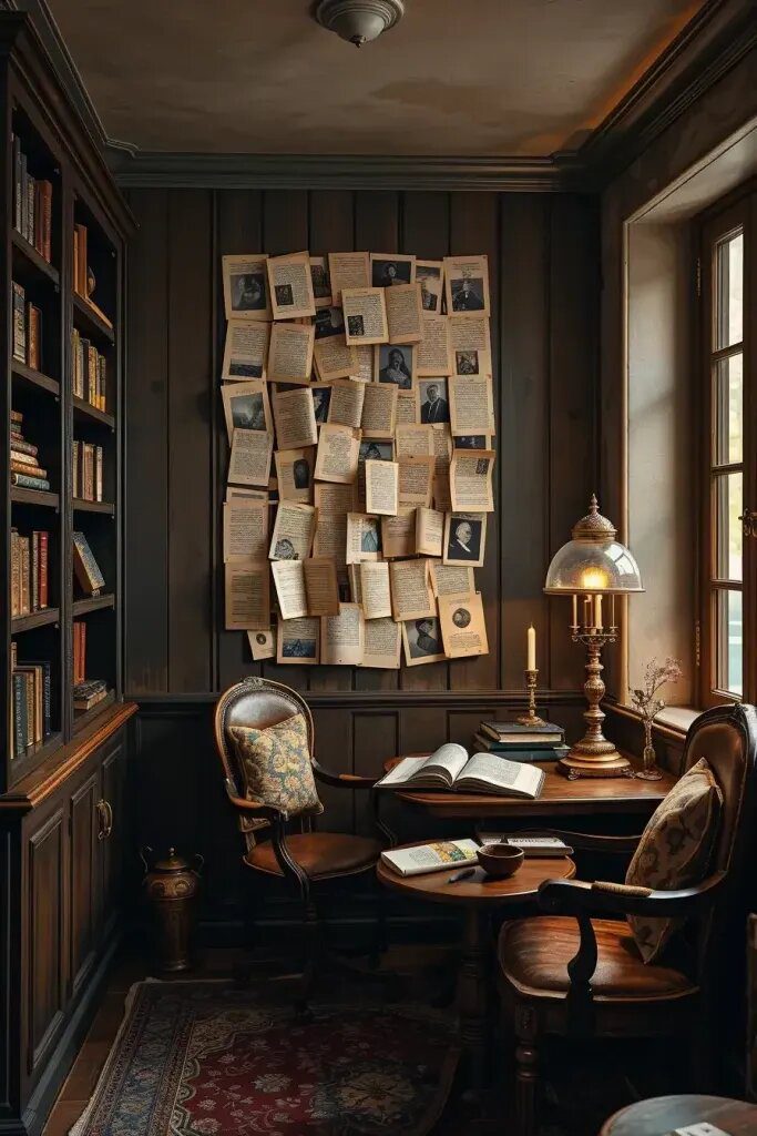 Book Page Wall Collage Ideas