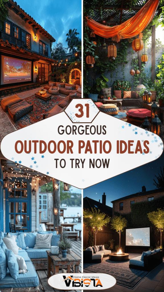 31 Gorgeous Outdoor Patio Ideas to Try Now