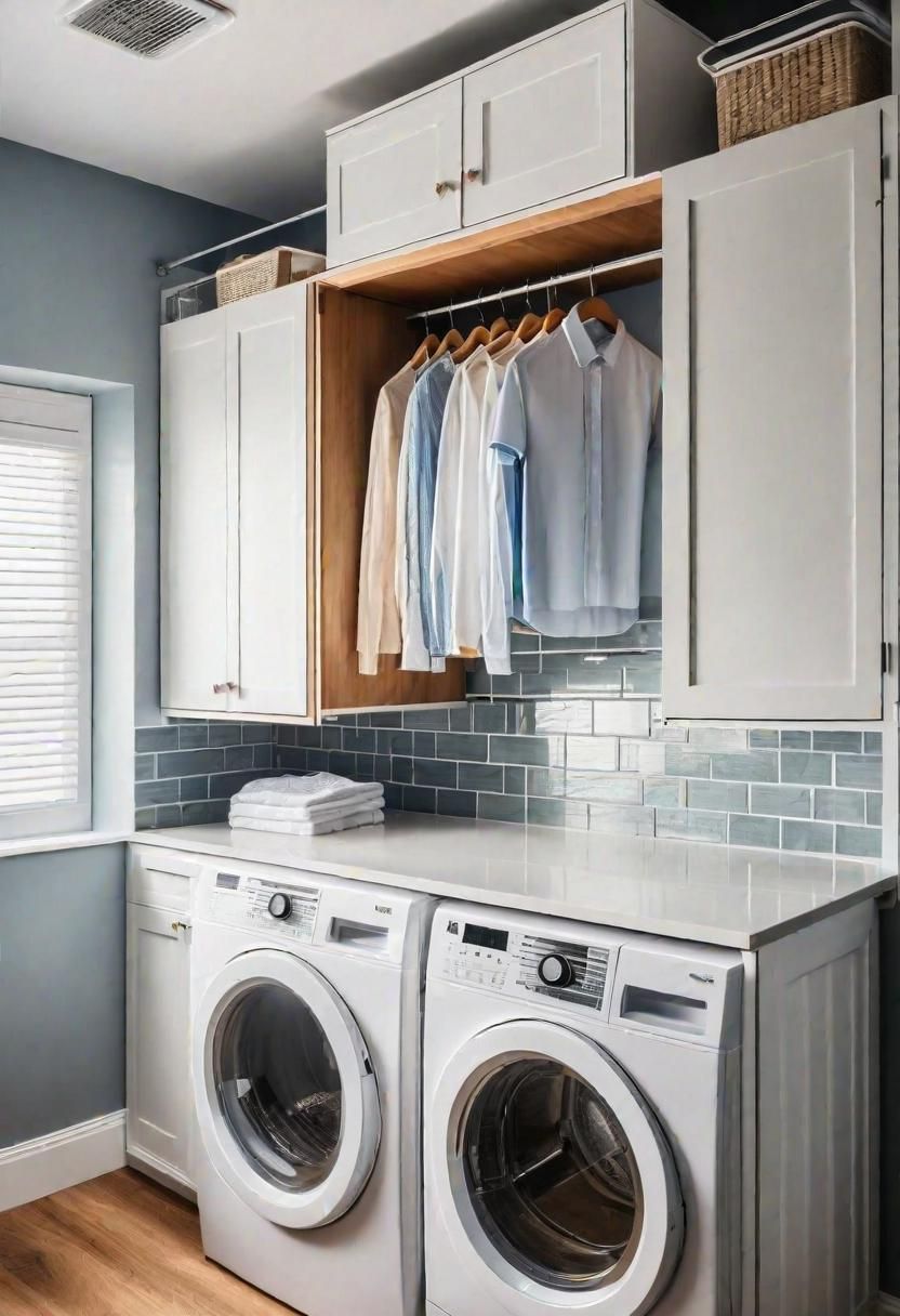 18. Space-Saving Hanging Rod Solution