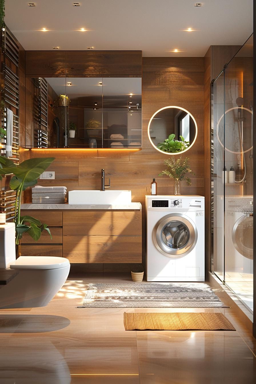 14. Combining Bathroom and Laundry Spaces