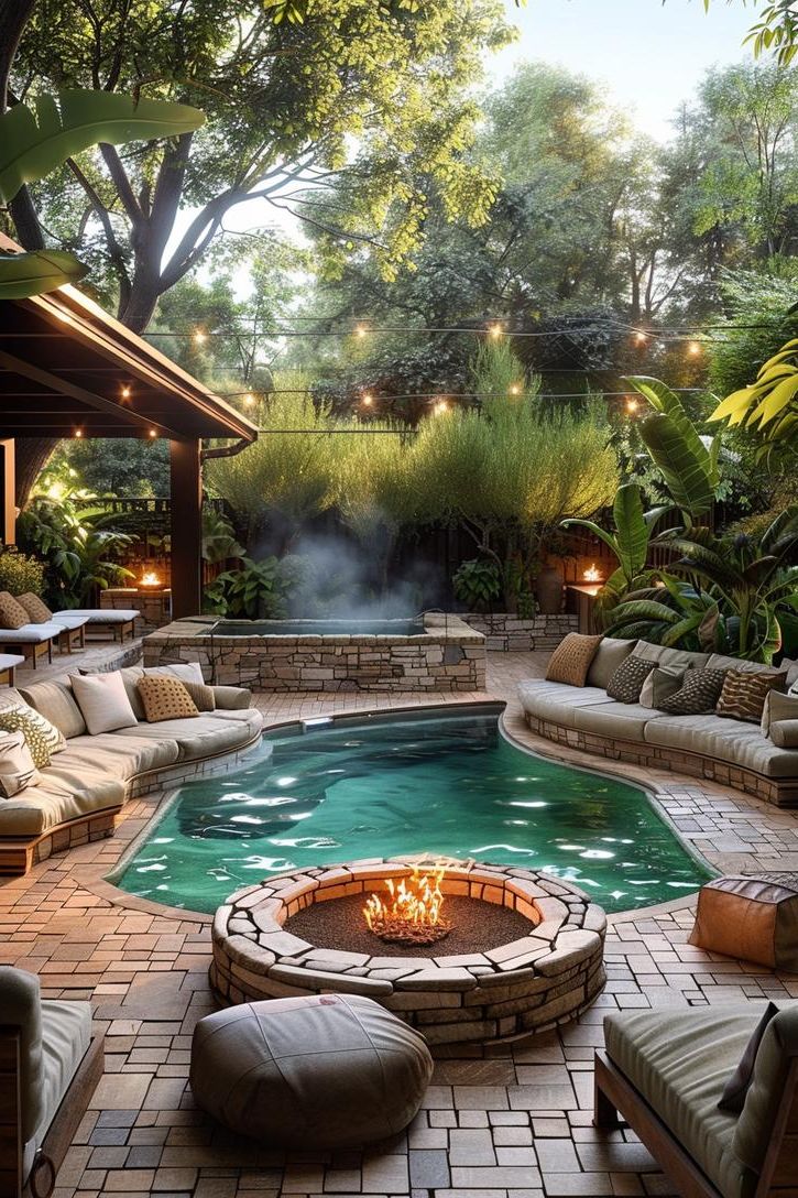 4. Circular Fire Pit Seating Ideas - photo 2