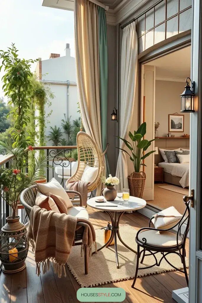 Small Balcony Ideas With Lounge-Worthy Appeal