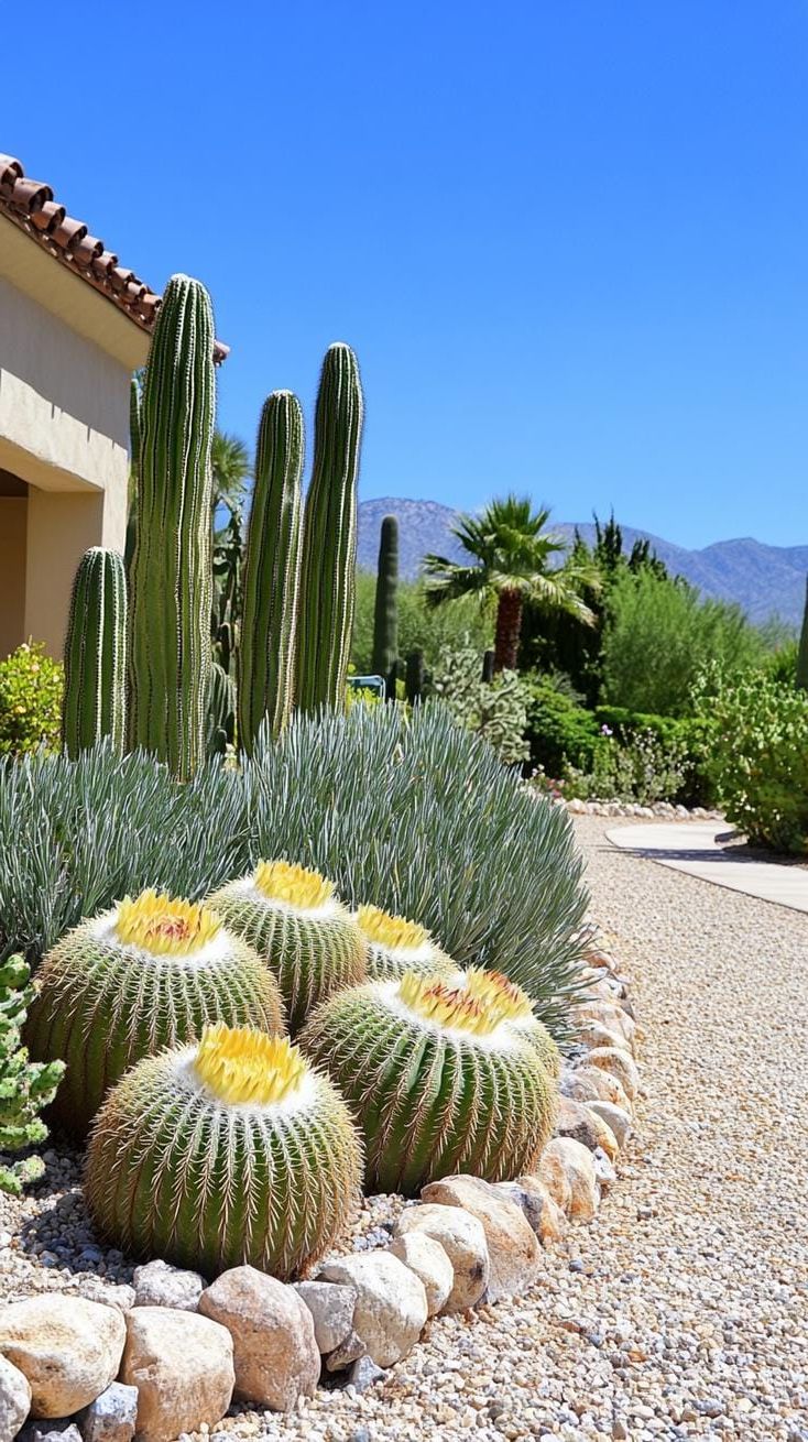 18. Clustered Cacti in a Gravel Bed - photo 3