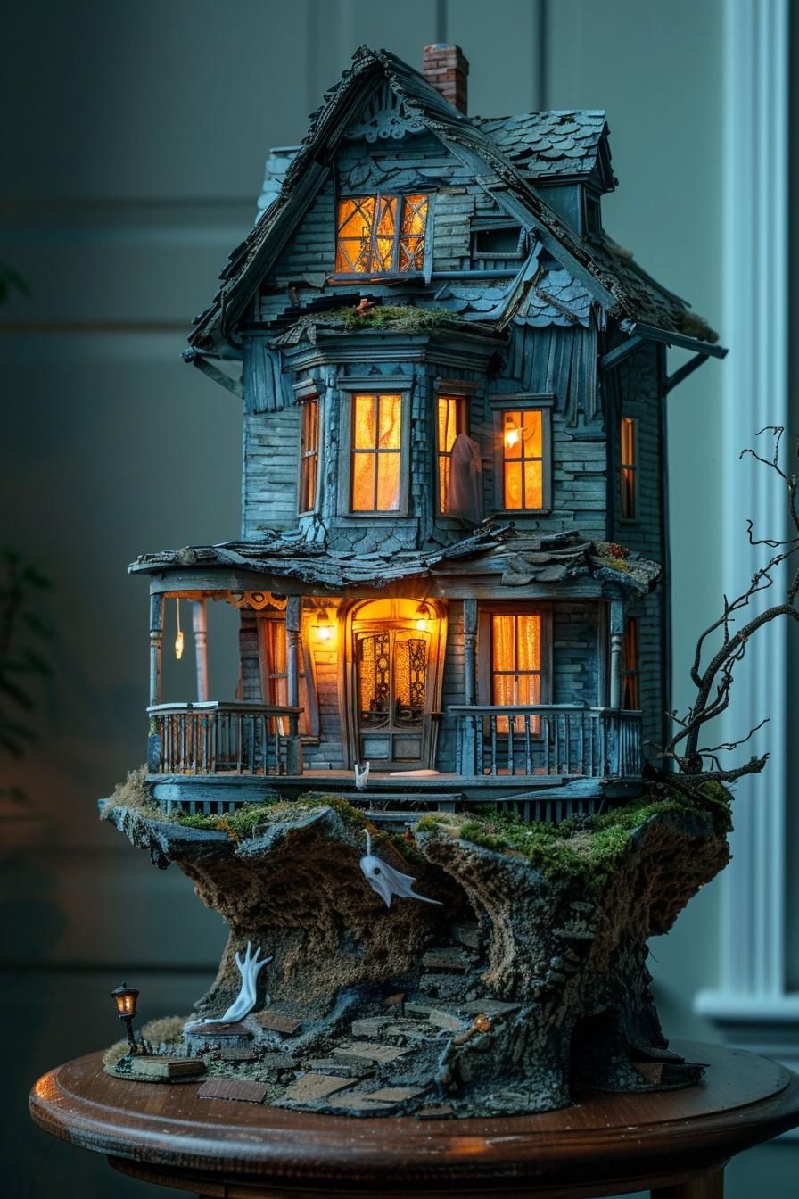 3. Spooky Dollhouse Halloween Decor - photo 3