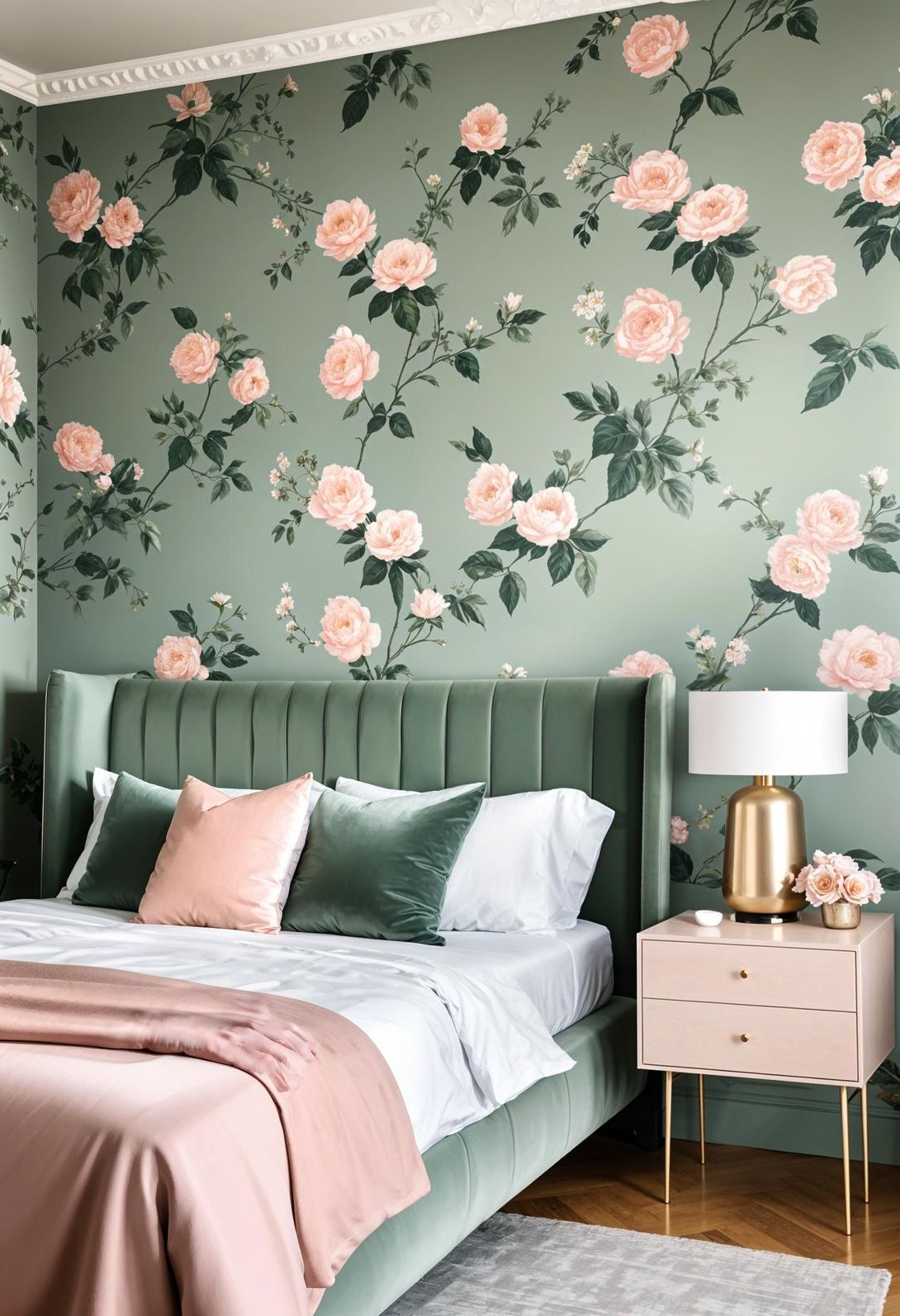 3. Vintage Floral Meets Modern Sage and Blush - photo 2