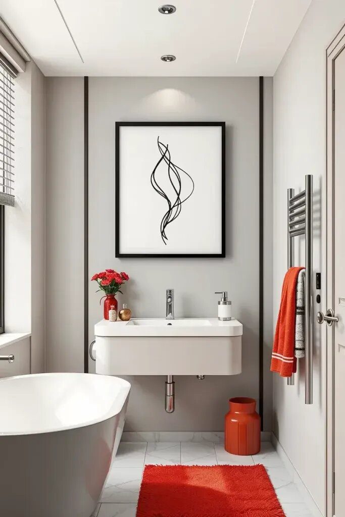 A Refined Artistic Touch For Damp Spaces