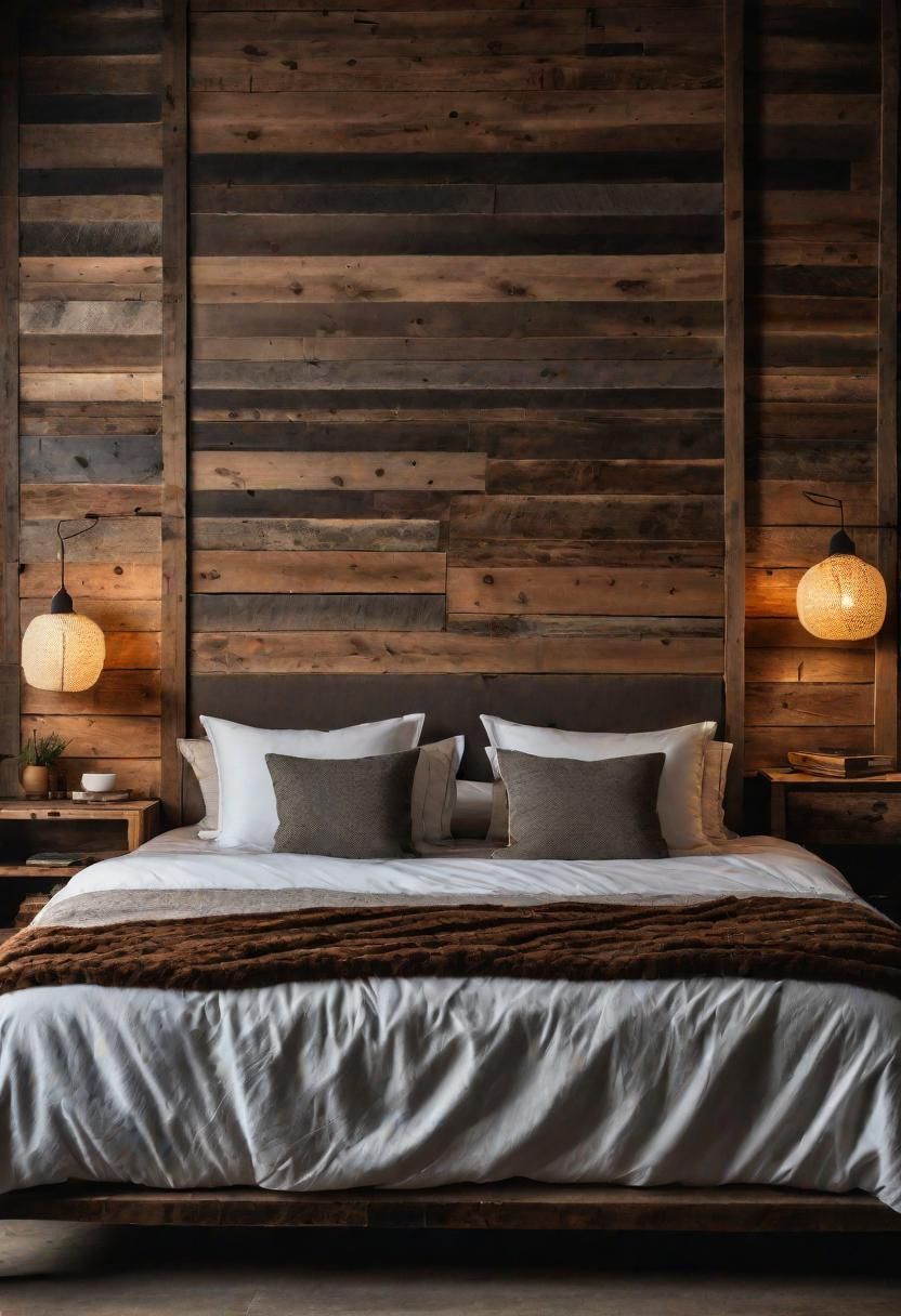 3. Rustic Wooden Headboard Ideas - photo 2