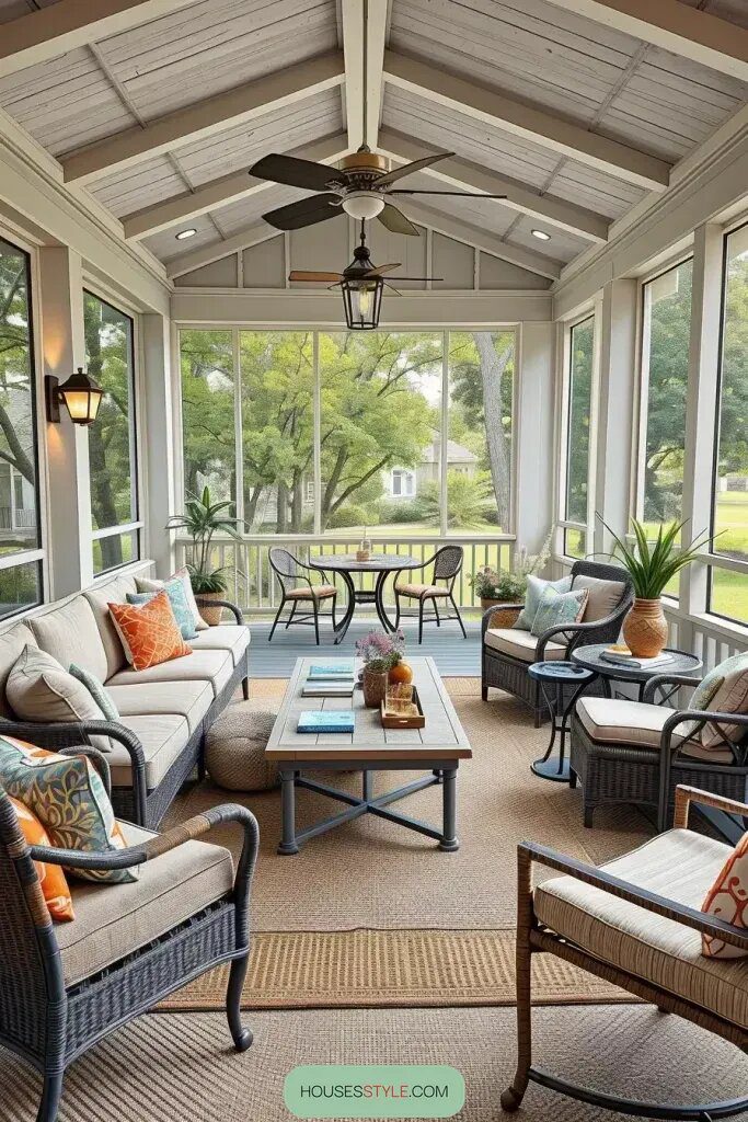 Considerations For Styling and Layout of Screened Porch Furniture