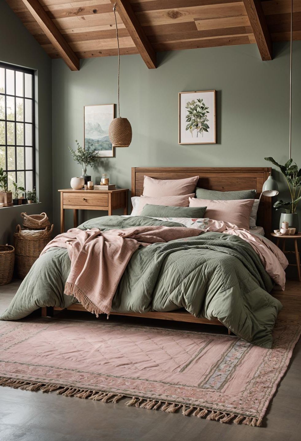 23. Rustic Cozy Bedroom Style Ideas