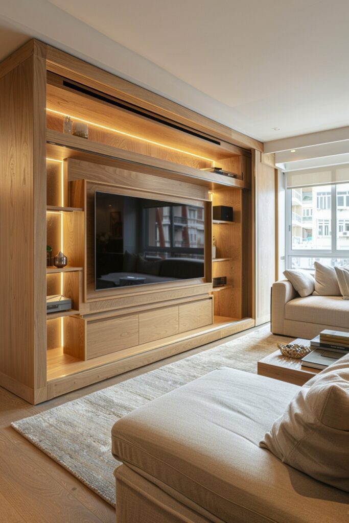 7. Concealed TV Panels