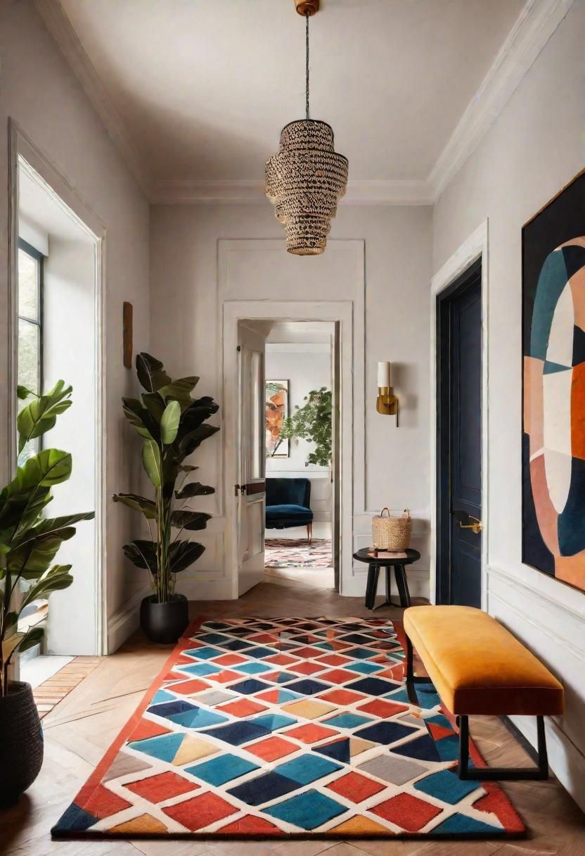 2. Geometric Rug Inspiration