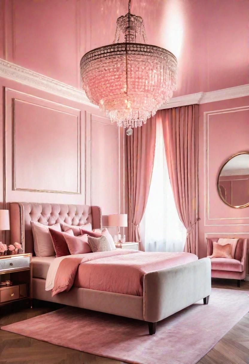 29. Sophisticated Pink Bedroom Styling