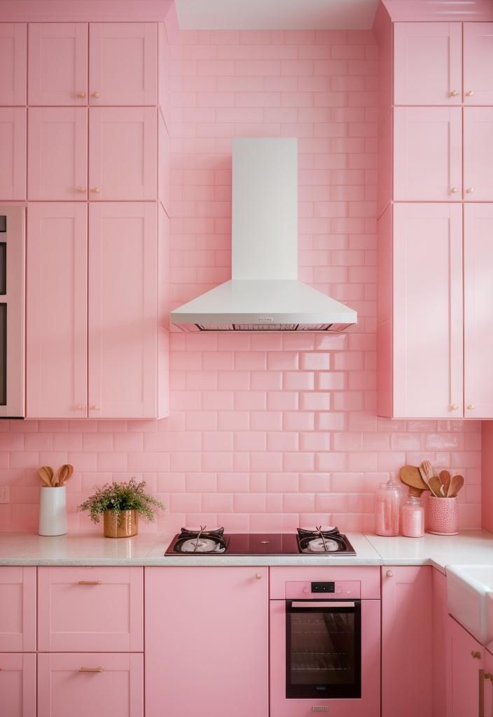3. Subway Tiles in Pastel Pink
