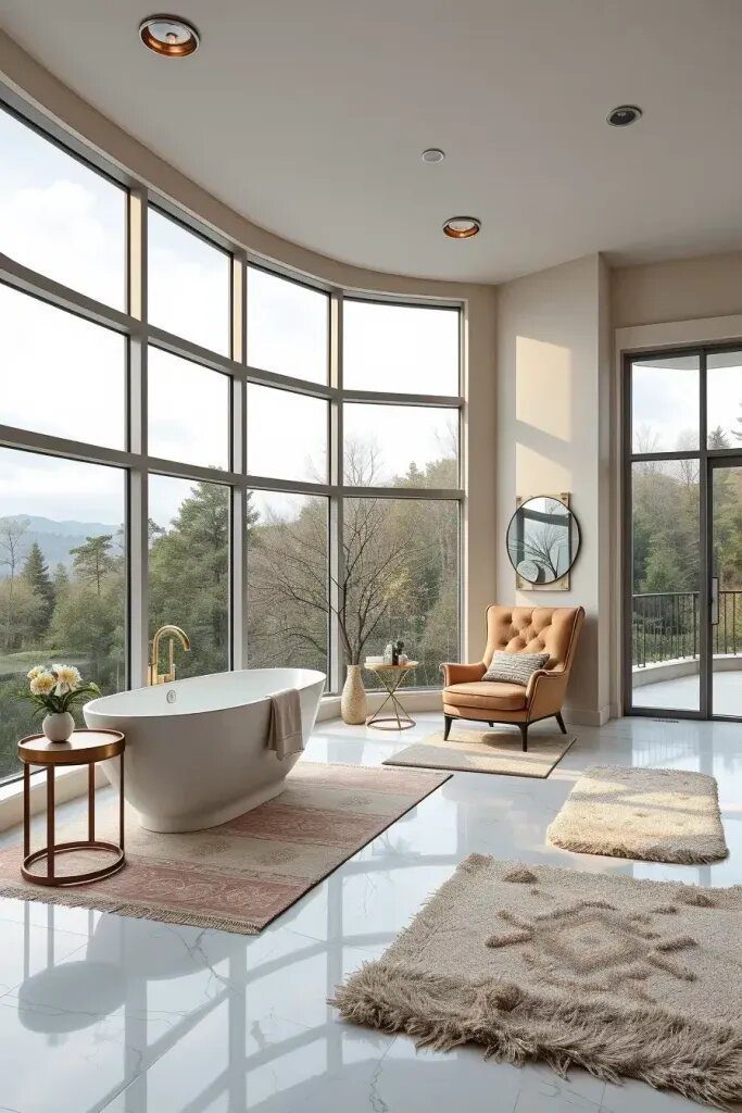 Cozy Lounge Seating in Master Bathrooms - photo 2