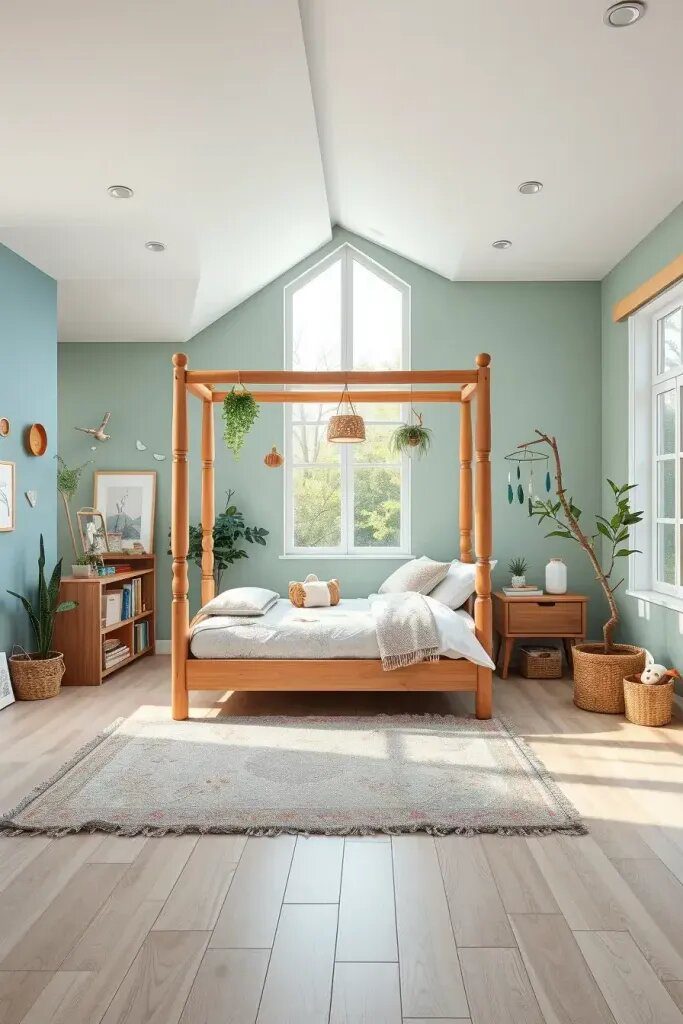 Designing a Nature-Inspired Bedroom for Kids
