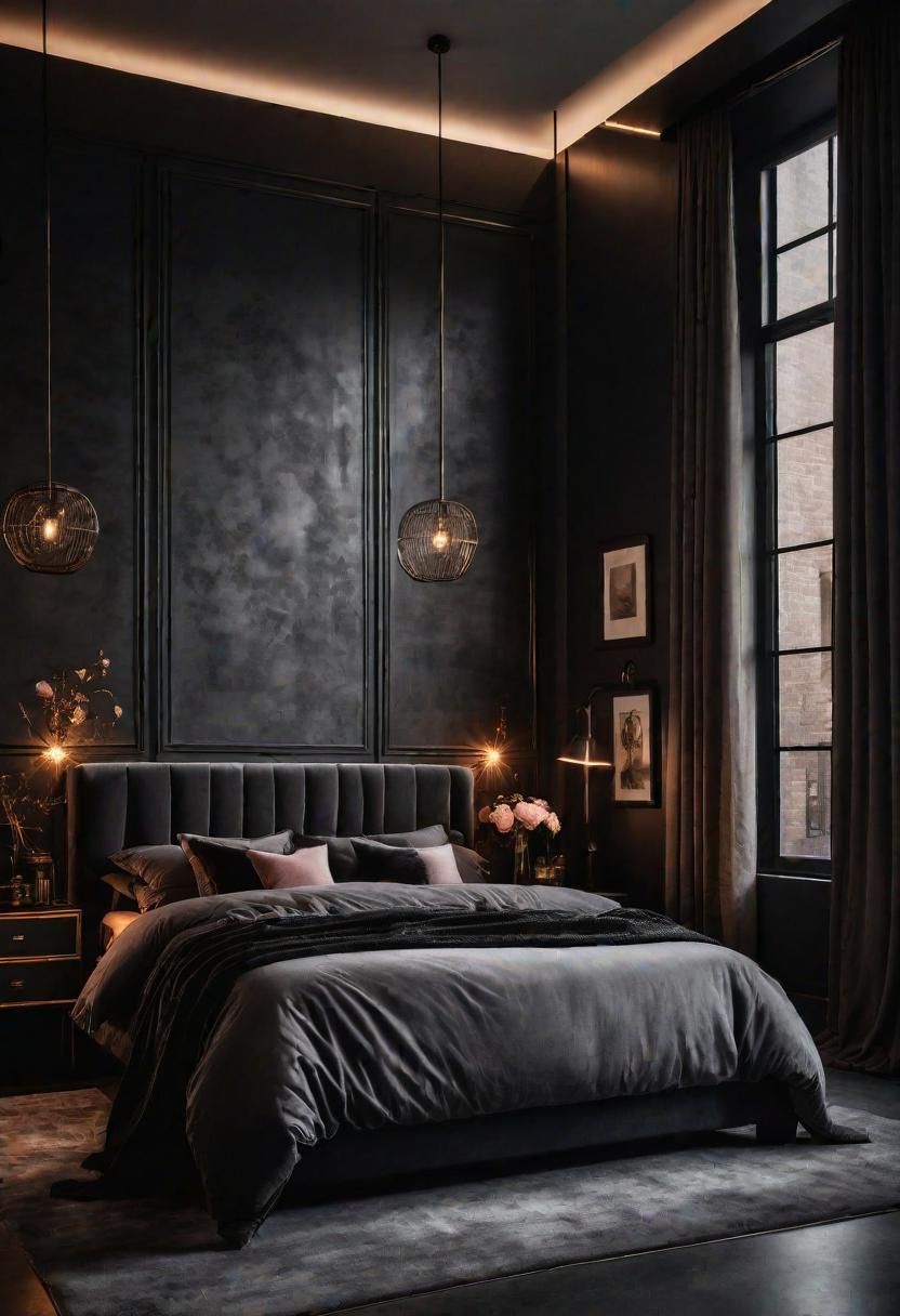 6. Industrial Elegance Bedroom Look