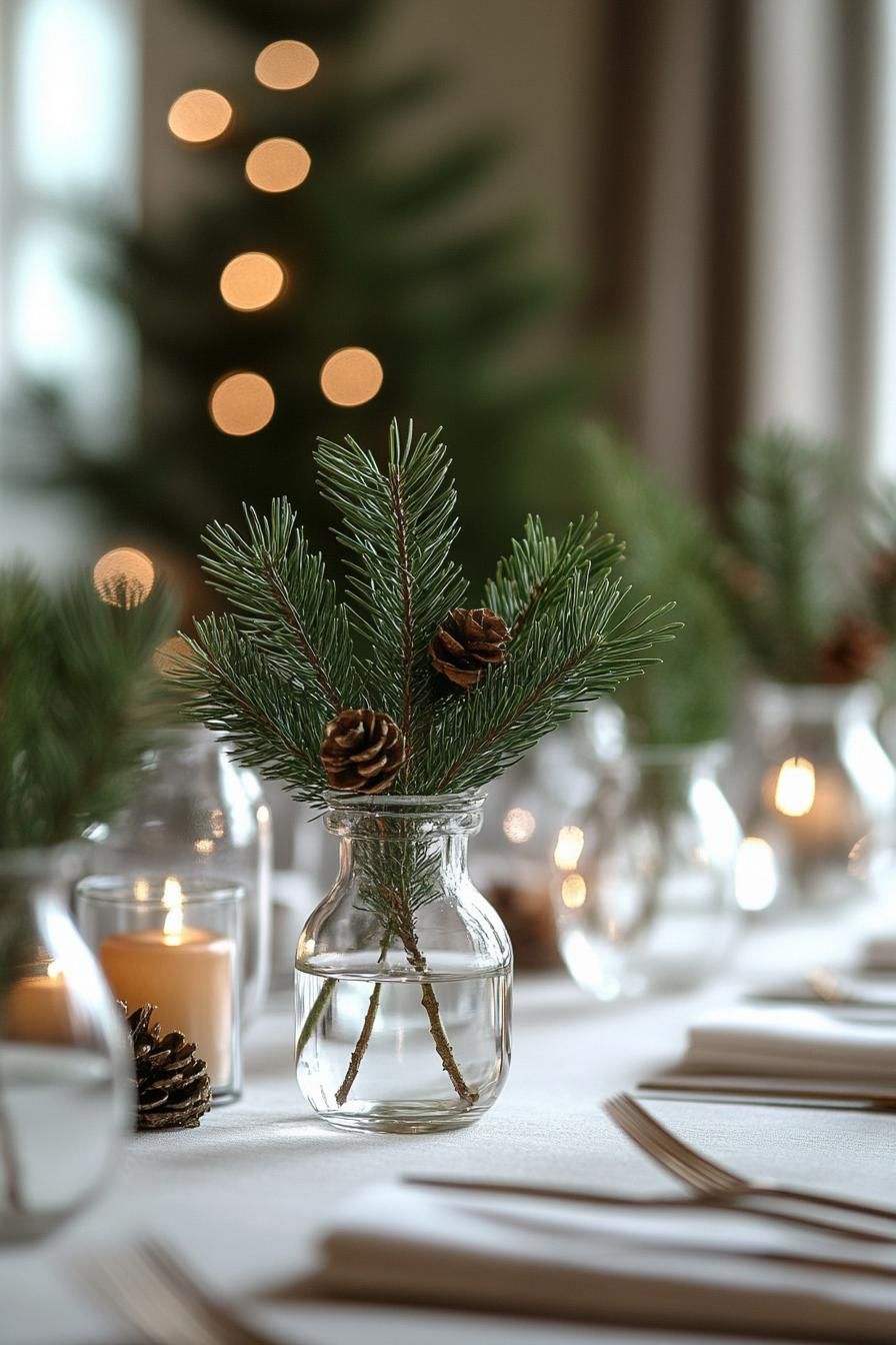 5. Elegant Pine Branch Centerpiece Ideas - photo 2