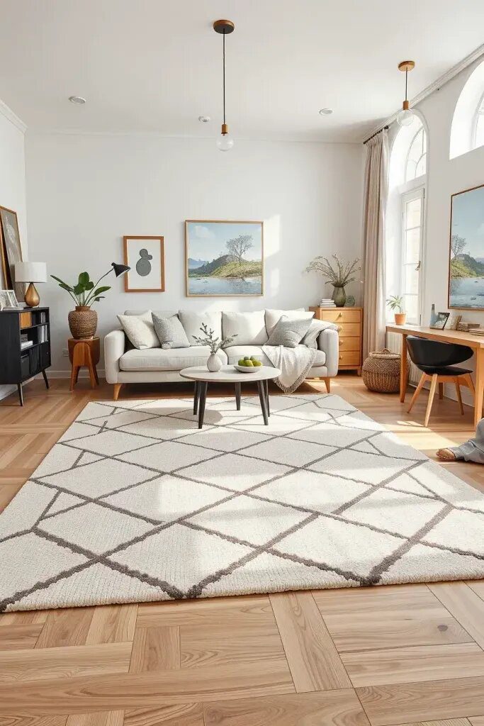 Balancing Texture with Geometric Rugs - photo 2