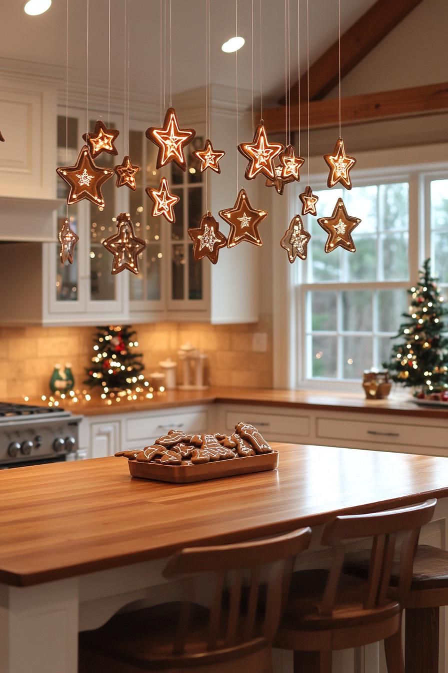 11. Cookie Cutter Ceiling Mobile Idea