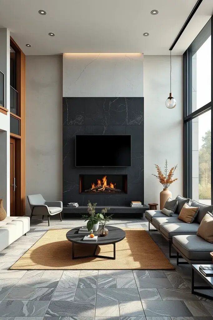 Floating Fireplaces for Warmth and Charm