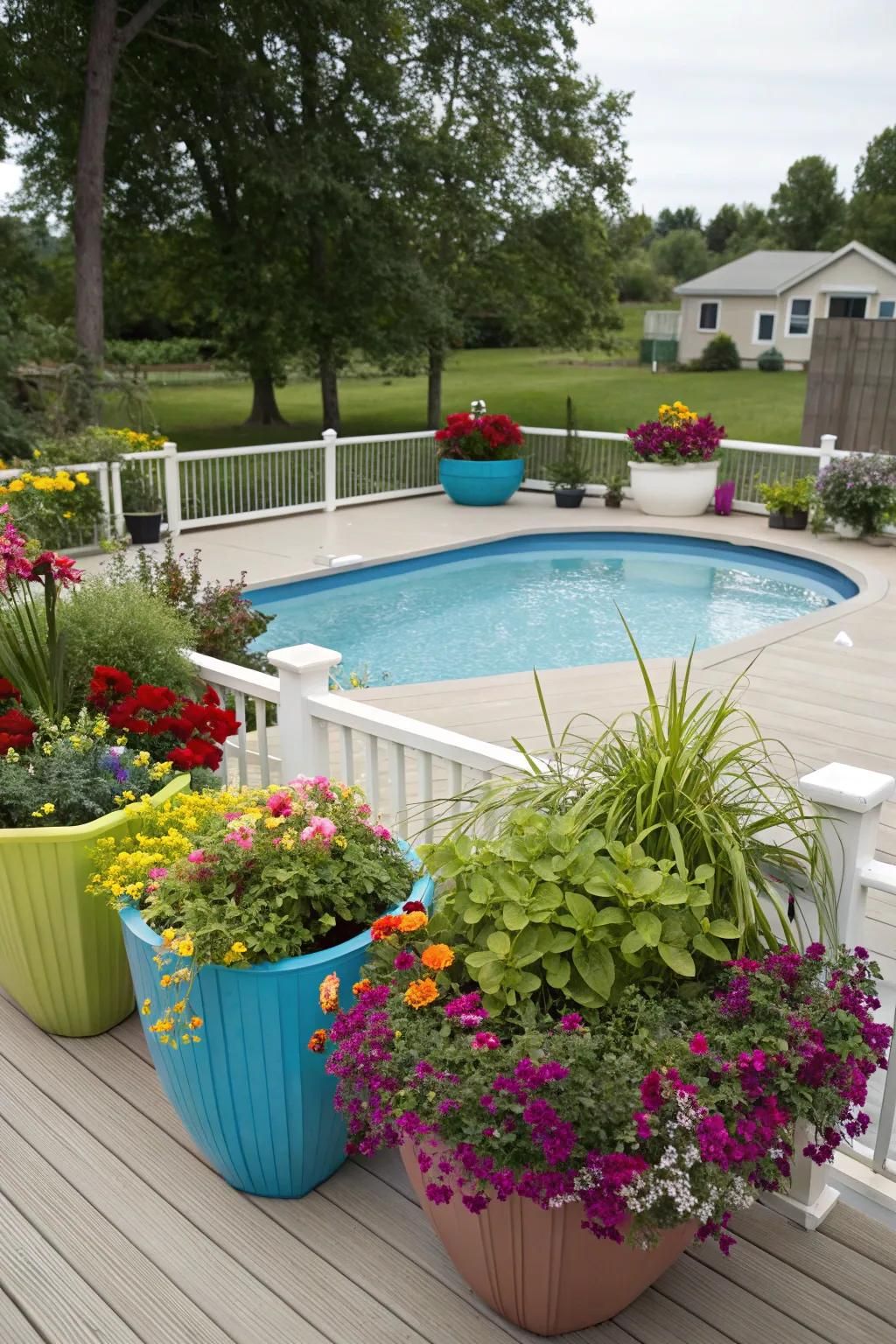 7. Bring In Color With Planters