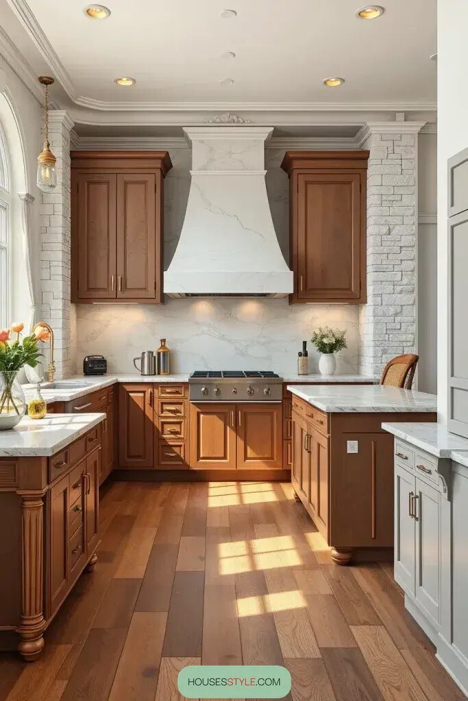 Mixing Wood and Stone Textures for Modern Kitchen Designs - photo 2