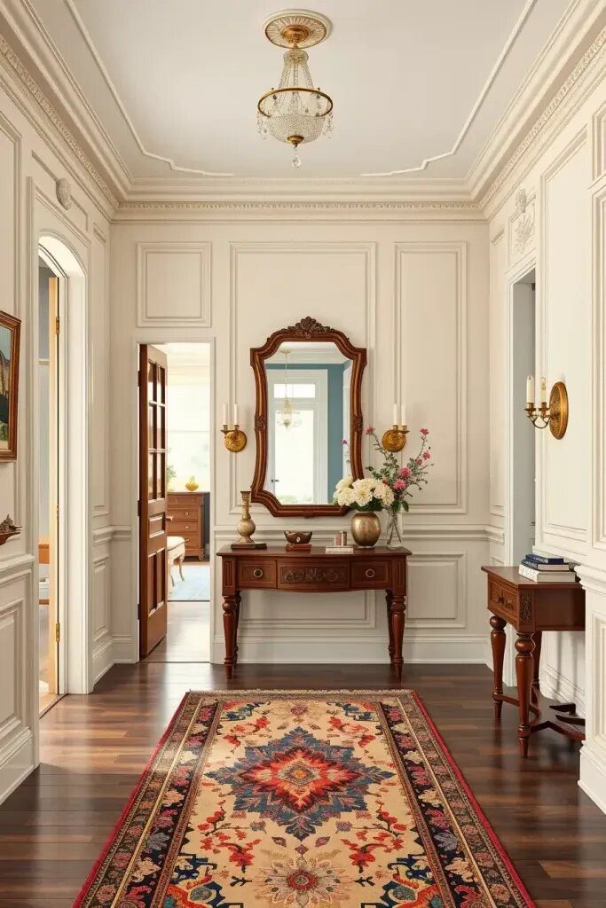 Traditional Trim for a Warm, Inviting Entryway