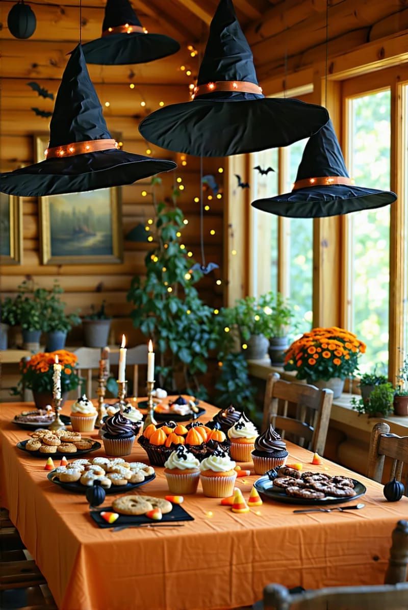 1. Floating Witch Hats with Hidden LED Lights - photo 2